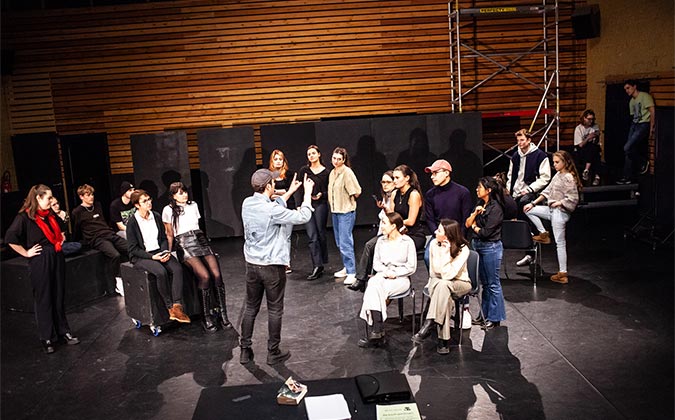 Les locaux de l'école de théâtre et de cinéma à Bruxelles