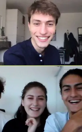 Joubin, Kelly, Louis et Antonin , élèves de première année