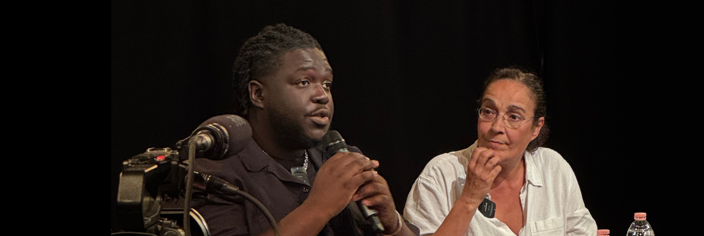 Fabienne Godet et Salif Cissé (« Le Répondeur ») au Cours Florent